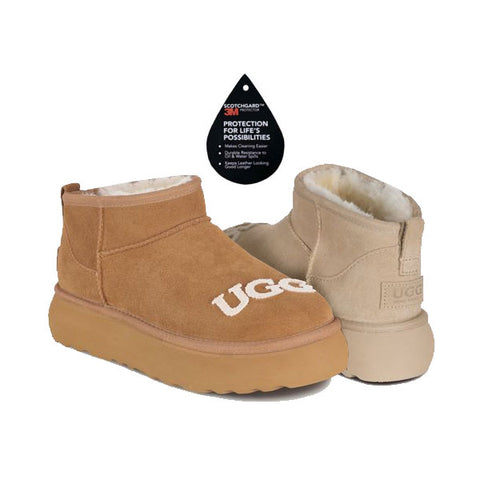 Ozlana Platform Logo Cake Shaped Boots
