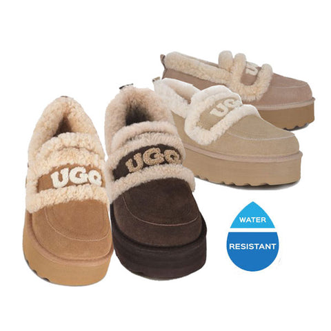 Ozlana Paltform Logo Shearling Loafer